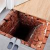 3D Optical Illusion Trap Cat Door Mat Living Room  Bedroom Entrance Rug Non-Slip Kitchen Bathroom Doorway Decor Rug