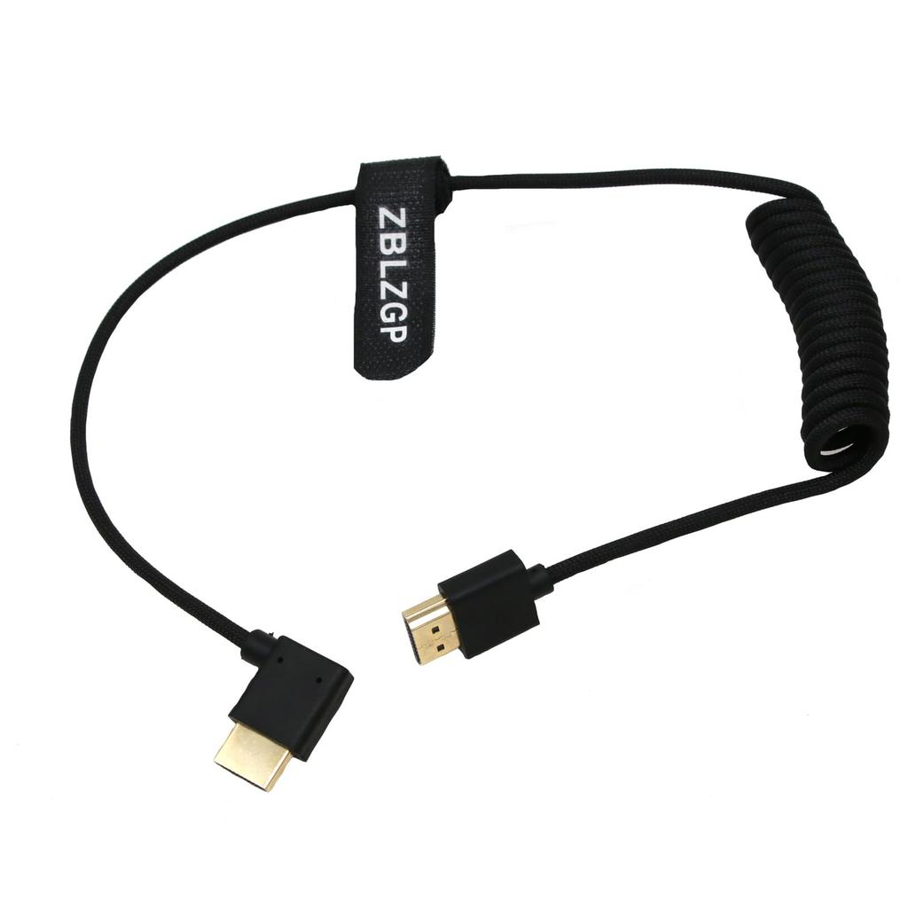 ZBLZGP HDMI Cable 4K 120hz 8K 60hz High Speed 48Gbps HDR Video Cable Braided Cord for Blackmagic BMPCC 4K 6K DJI Ronin RS2 Gimbal Stabilizer Projector