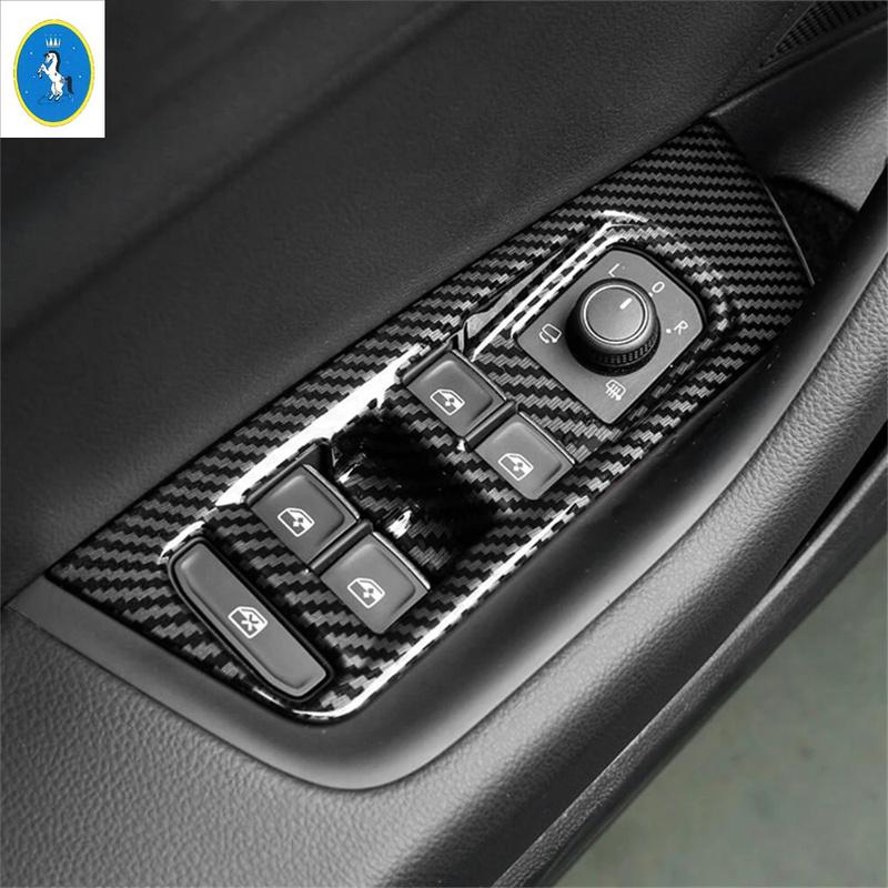 Für Volkswagen Passat B8 2016 - Auto Innen Tür Armlehne Fensterheber Bedienknopf Schalter Panel Abdeckung Zierleiste Zubehör