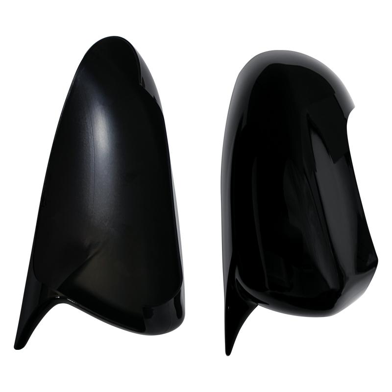 Side Mirror Housing Cover Caps For Nissan Qashqai J10 2007-2014 Black Style Side Mirror Cover Shell Sticking Car Accessories