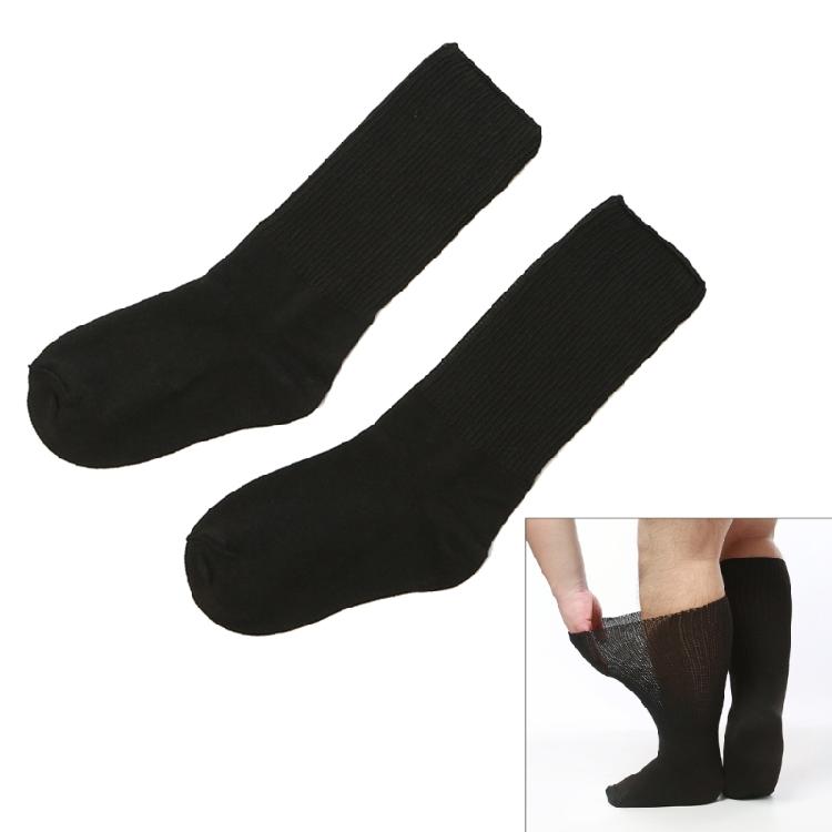 Extra breite Socken ohne Bündchen für Lymphödeme, bariatrische, diabetische Kniestrümpfe für geschwollene Ödeme, Gipsfüße, Gehen