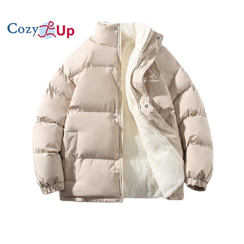 

Уютная зимняя мужская плюшевая утепленная парка с воротником-стойкой, модная мужская парка-пальто, теплое толстое пальто на молнии, стеганое пальто для мужчин 5XL бежевый