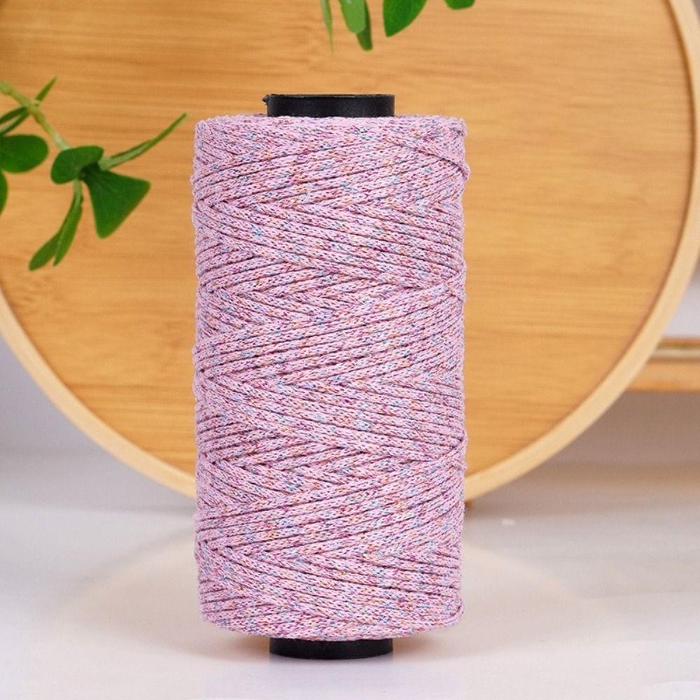 High Quality 150g/ball Metallic Yarn 2.5mm Shimmering Glitter Gold Cord Thread Knitting Handmade Crochet Yarn Hand Knitting