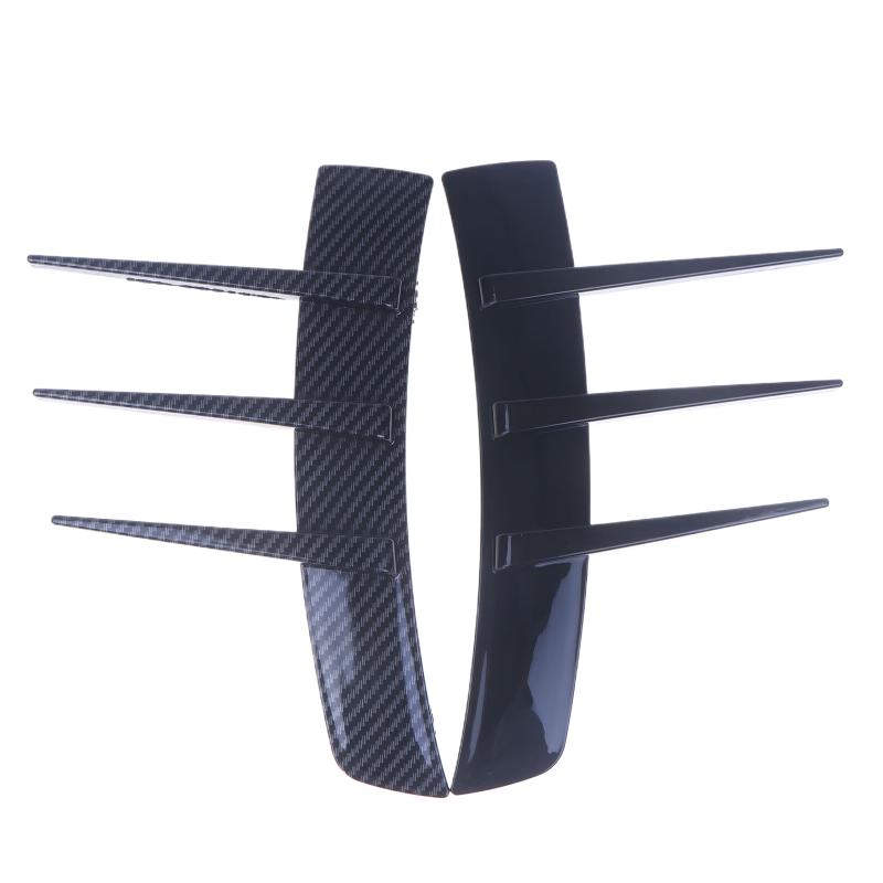 2Pcs Front Bumper Vent Sticker Car'S Door Side Modification Model Duck Type Splitter A Set Currency Exterior Parts