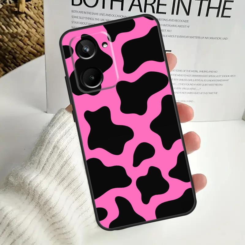 Cow Print For Realme C75 C55 C71 C53 C67 C61 C33 C63 C51 C65 15 GT7 Pro 10 11 12 13 14 Pro Plus Case