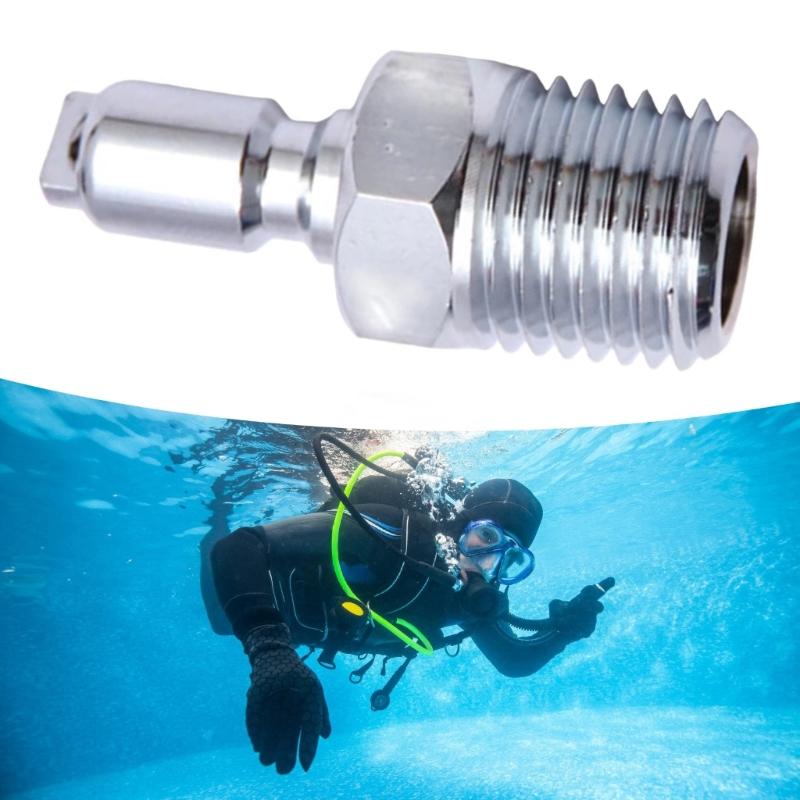 Quickly Connect Scubas Adapters 1/4 NTP To Standard Fitting Corrosion Resistant Instants Setups For Technical Diving Gear