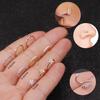 1 bucată femei cu zirconiu cu incrustare flori nas inel piercing cercel helix