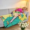 Throw High-Density Short Plush Blanket For Sofa Nap Air-Conditioned Room Soft Skin-Friendly The Disastrous Life Of Saiki K Anime