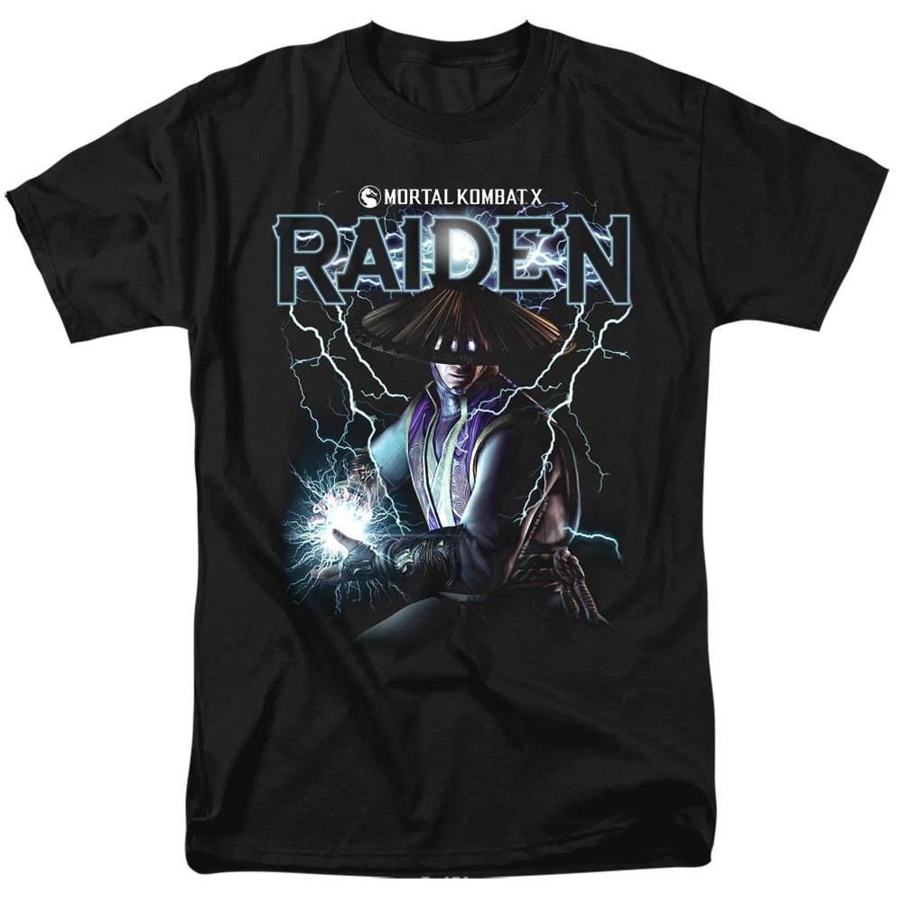 Mortal Kombat - Raiden - Unisex Short Sleeve Children s T-shirt - Black 140