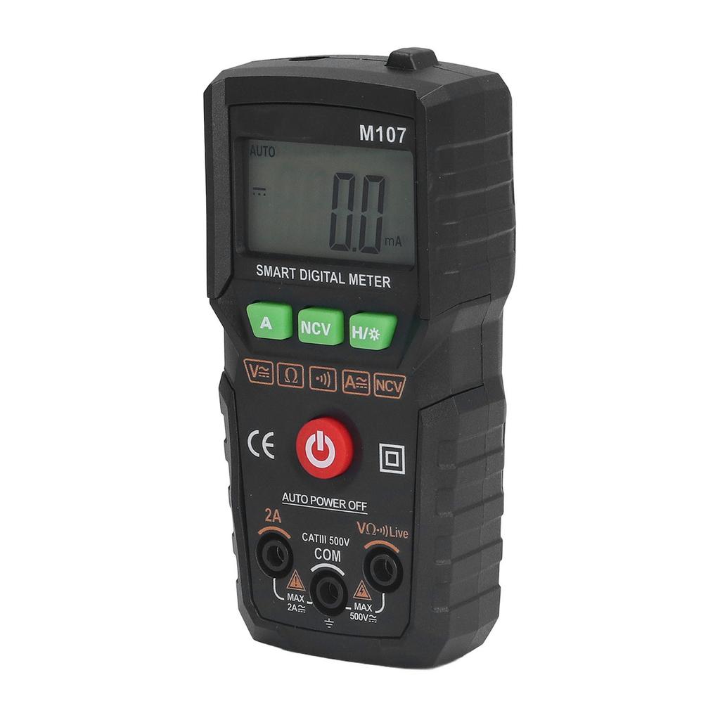 Digital Multimeter Fully Automatic Multimeter AC DC Voltage Resistance Continuity Diodes Portable Multimeter for