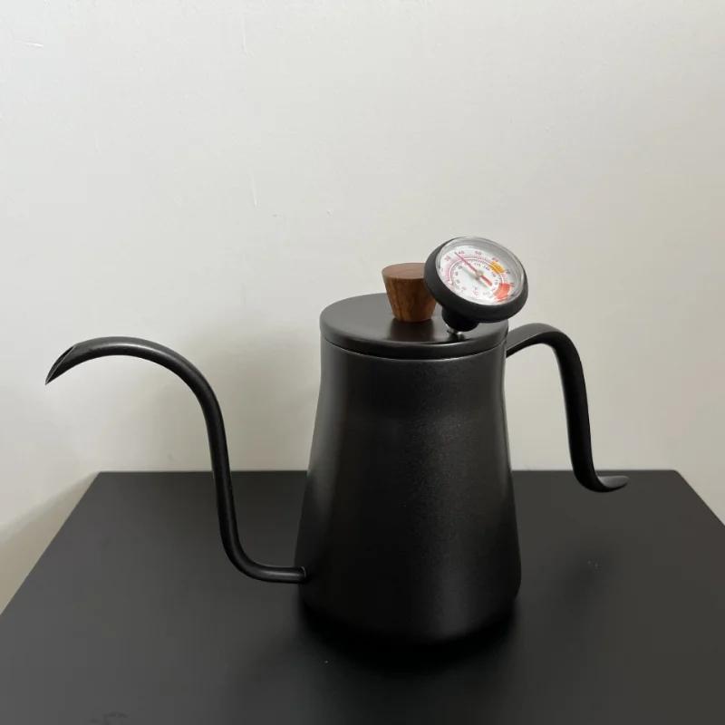 Coffee Teapot Goose Beak Kettles Stainless Coffee Maker Gooseneck Kettle Hand Drip Kettle Accessories Pot Accessory Steel Dining