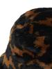 VEGAN TIGER Big Icon Jacquard Fur Bucket Hat Black