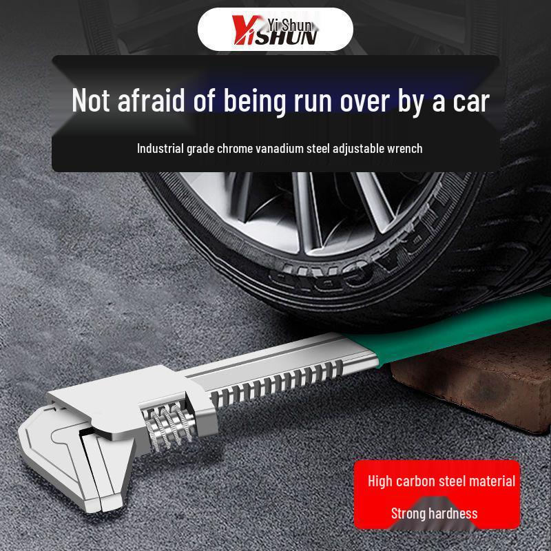 Large Adjustable Multi-Function F-Type Pipe Wrench with Right Angle Head