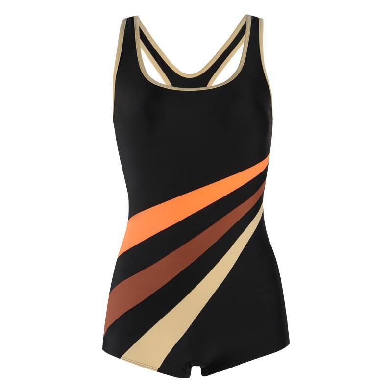 Swimming Suit Female One-piece Boxer Shows Slimming Covering Belly Sexy Conservative Vest Pool Competitive Swimsuit