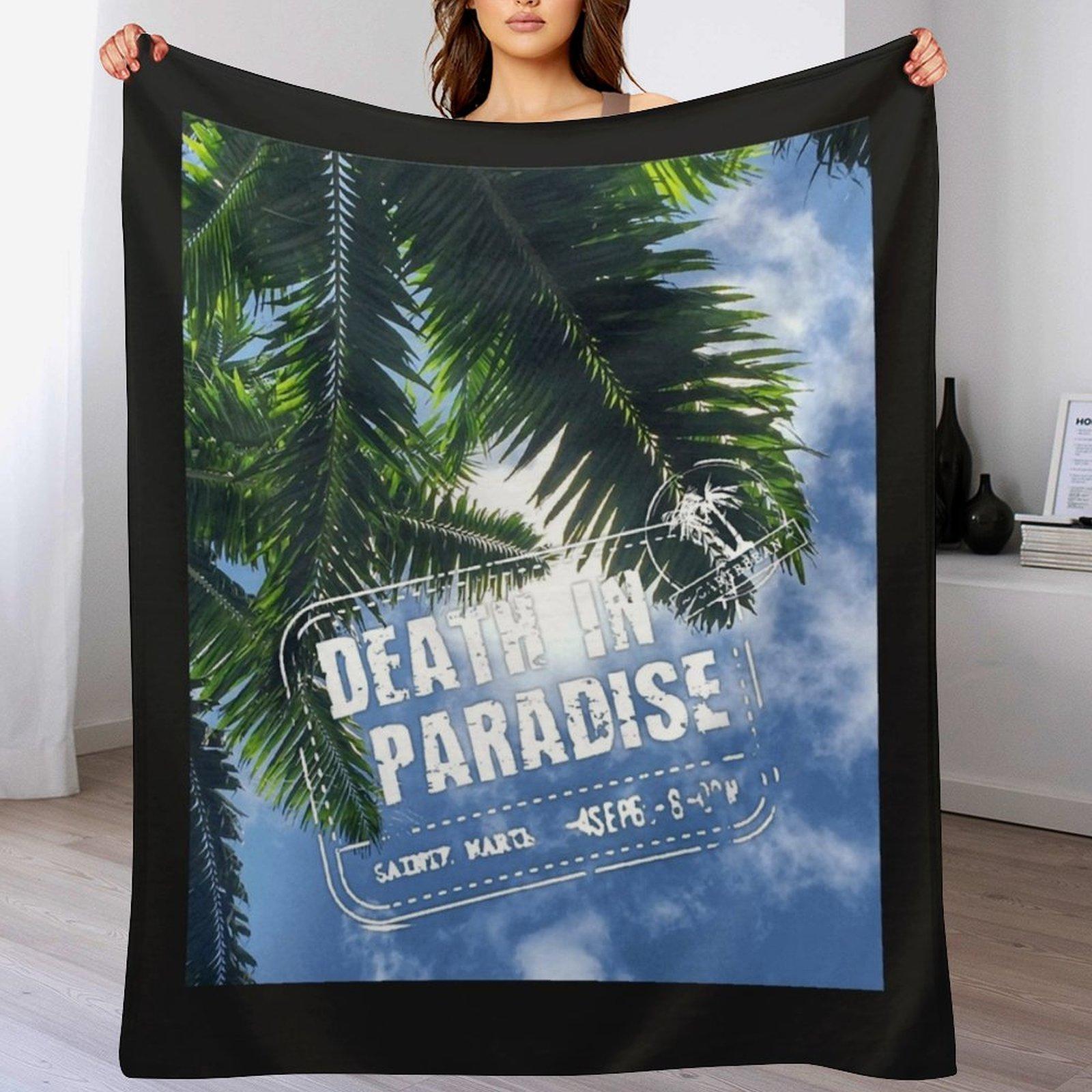 BBC Death in Paradise Throw Blanket Plush Fuzzy Cozy Blanket for Couch Sofa 102x76cm(40x30in)