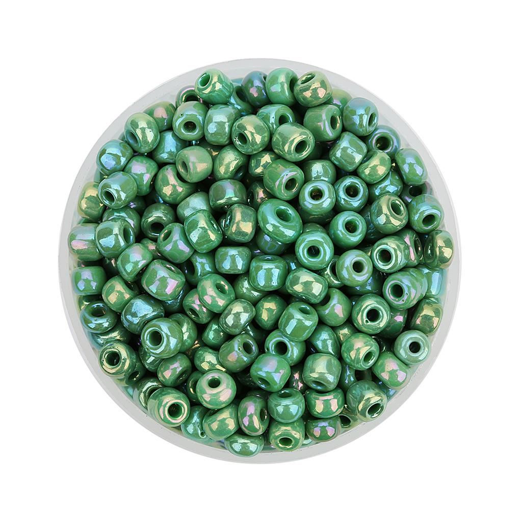 40g/lot 4mm Glass Rice Beads Solid Color Round Loose DIY Seed Bead for Bracelets Earrings Jewelry Making Beaded Accessories