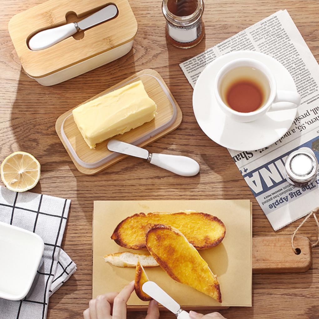 Butter Aufbewahrungsbox mit Schneider Keramik Kühlschrank Käsehalter Behälter Organizer Lebensmittelbehälter Wiederverwendbar Kühlschrank Organisation