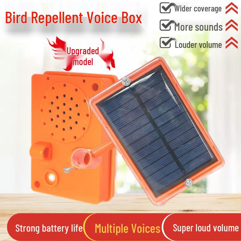 Intelligent Solar Bird Repeller Voice Box for Orchards and Farms