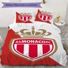 AS Monaco F Pattern Bedding,Quilt Set Quilt Cover Pillowcase Home Birthday Gift(1 * Duvet Cover + 2 * Pillowcase, Without Core)_lx