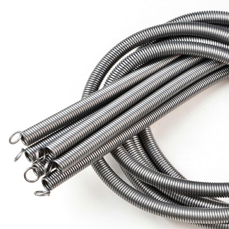 1M Length Wire Dia 0.2/0.4/0.5/0.8mm Strength Hook Tension Spring Pullback Spring Coil Extension Spring T Spring Steel OD 1-12mm