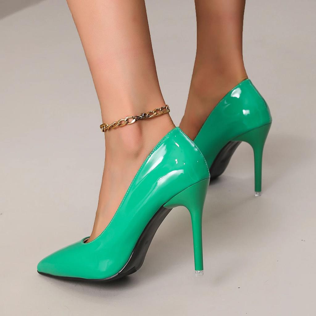 Sexy Red Bottom Women High Heels Classic Ladies Pumps Autumn Soft Leather Dress Heel Shoes for Women Banquet Wedding High Heels