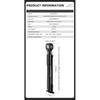 ROCKBROS Bicycle Pump 320PSI High Pressure Two-stroke Portable With Electronic Pressure Gauge Inflator MTB Road Bike Accessories