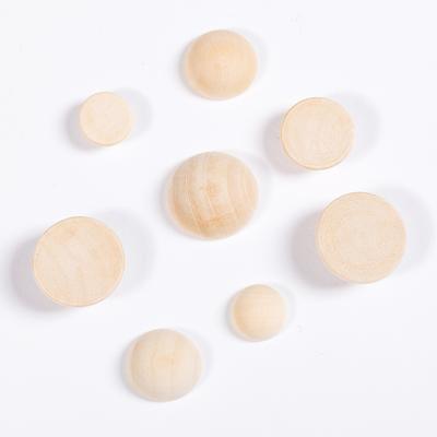 15-20MM Półkulki Półokrągłe Niewykończone Koraliki z Naturalnego Drewna Do Tworzenia Biżuterii DIY ręcznie ramki na zdjęcia farba do rękodzieła sztuka Akcesoria do Biżuterii