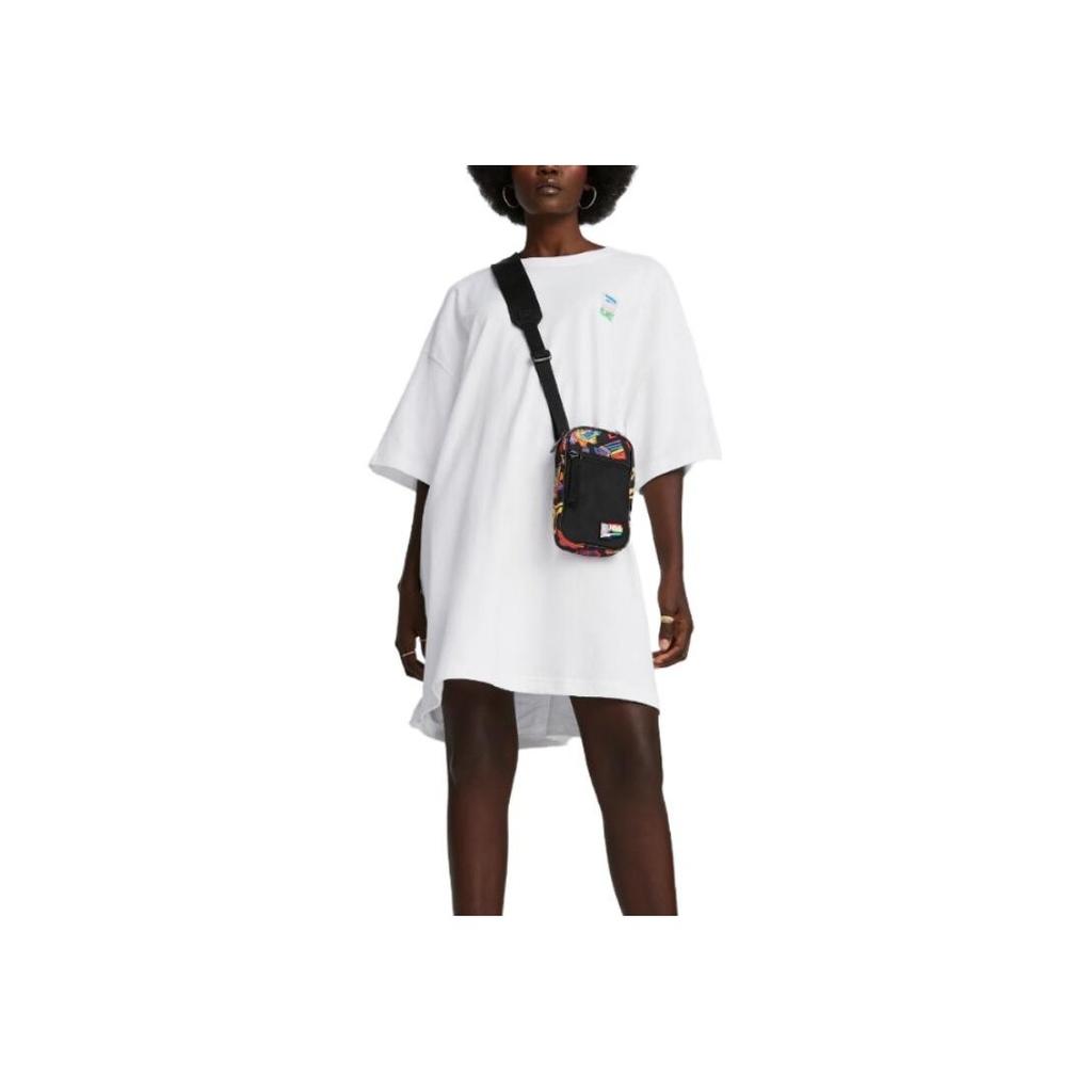 Puma American Retro Minimalist Letter Print Sports Casual Round Neck Short Sleeve Dress Women Dresses White 620627-02