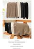 Women's 100% Fine Wool V-neck Loose Cardigan - Single-Breasted Solid Color, Casual Fashion