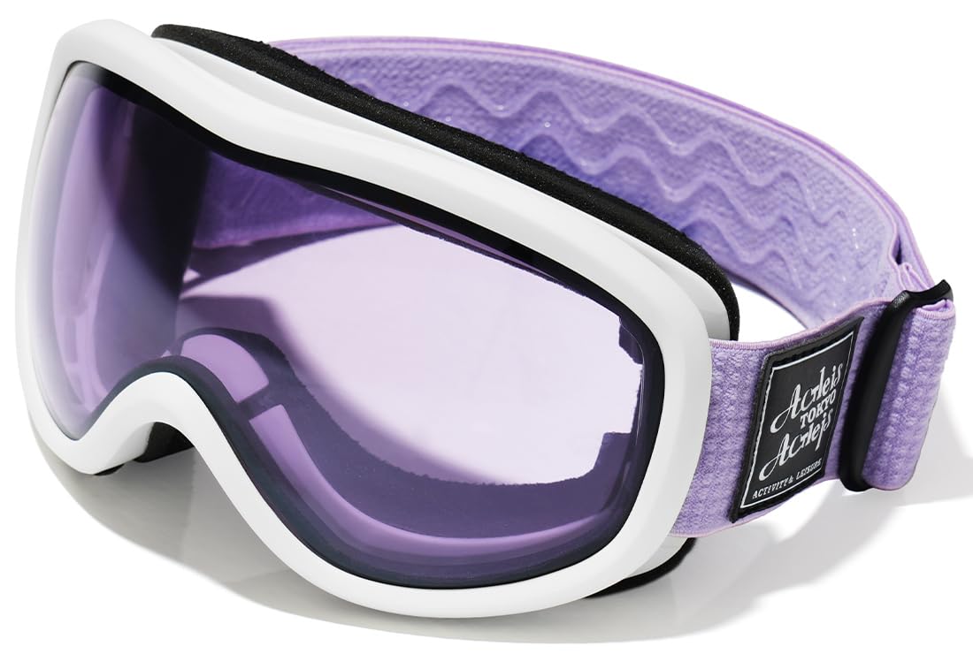 

Acrace Ski Snowboard Glasses UV 13 One Size Fits Most Goggles, Dual-Layer Lens, Goggles, Compatible, Anti-Fog, Protection, Windproof, Dustproof,