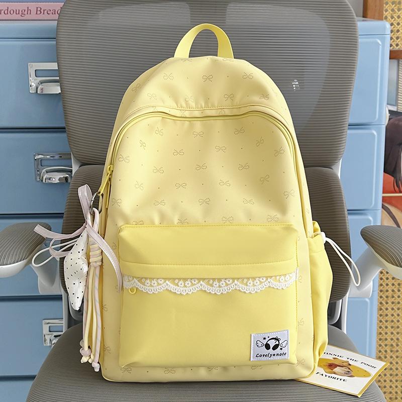 Schoolbag fresh and sweet girl heart backpack new simple and versatile college style primary school junior high school bag ins backpack