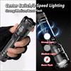 High Strong Power Led Flashlights Portable Tactical Torch with Display Light Rechargeable Camping Fishing Emergency Zoom Lantern