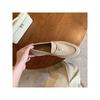 Spot Schaffell Traube Mutter Innenhöhe Erhöhung Quaste Verschluss Britische kleine Lederschuhe Damen Plateau Ein Pedal Lazy Loafers