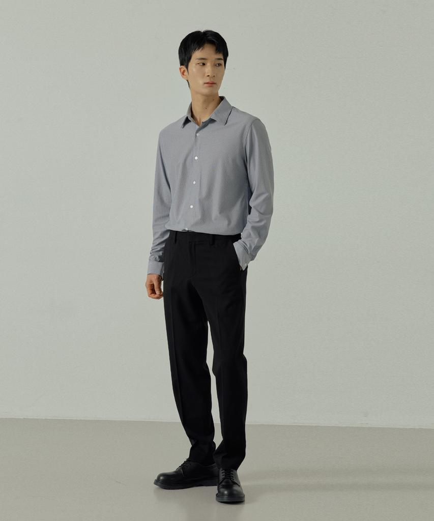 210EDIT Men'S Wrinkle-Free Freedom Shirt [Check Navy]_Cz5Sh200