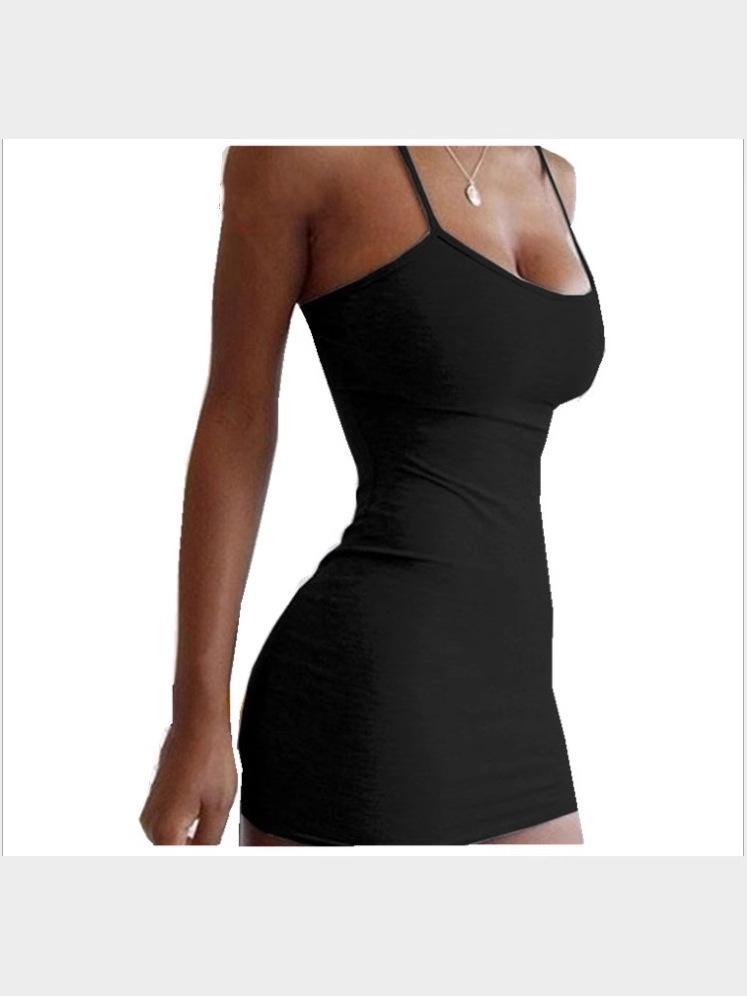 Women's Cross-Border Summer Bodycon Dress - Sexy Slip Style for Nightclubs, Available in Multiple Colors