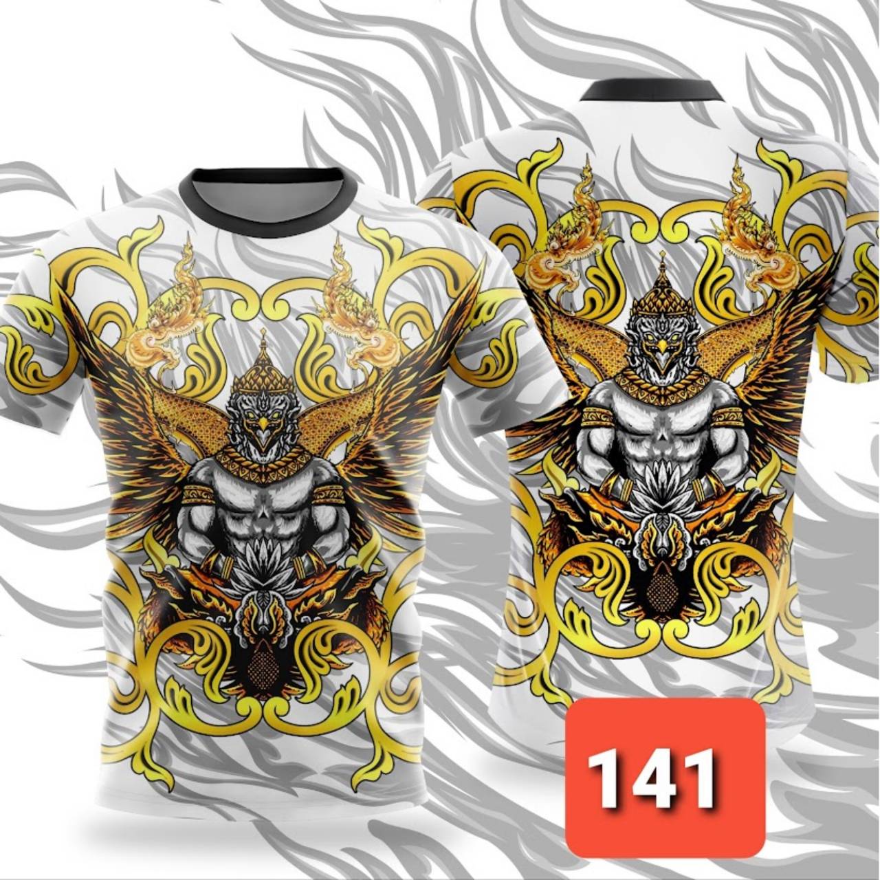 Футболка Мужчины Женщины Унисекс Птица Орел Змея Дракон Гигантский Демон Злой Тигр Петух — фото 12