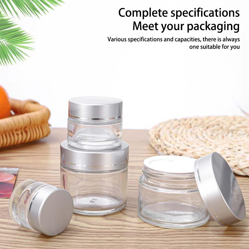 1Pcs 5Ml 9Ml Glass Jar Skin Care Eye Cream Jars Lotion Pot Refillable Bottle Makeup Eye Shadow Storage Cosmetic Container
