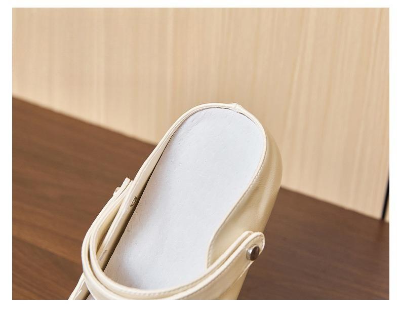 Women's Height-increasing Shoes, Toe Caps, Half-flip-flops, One-foot Sandals and Slippers