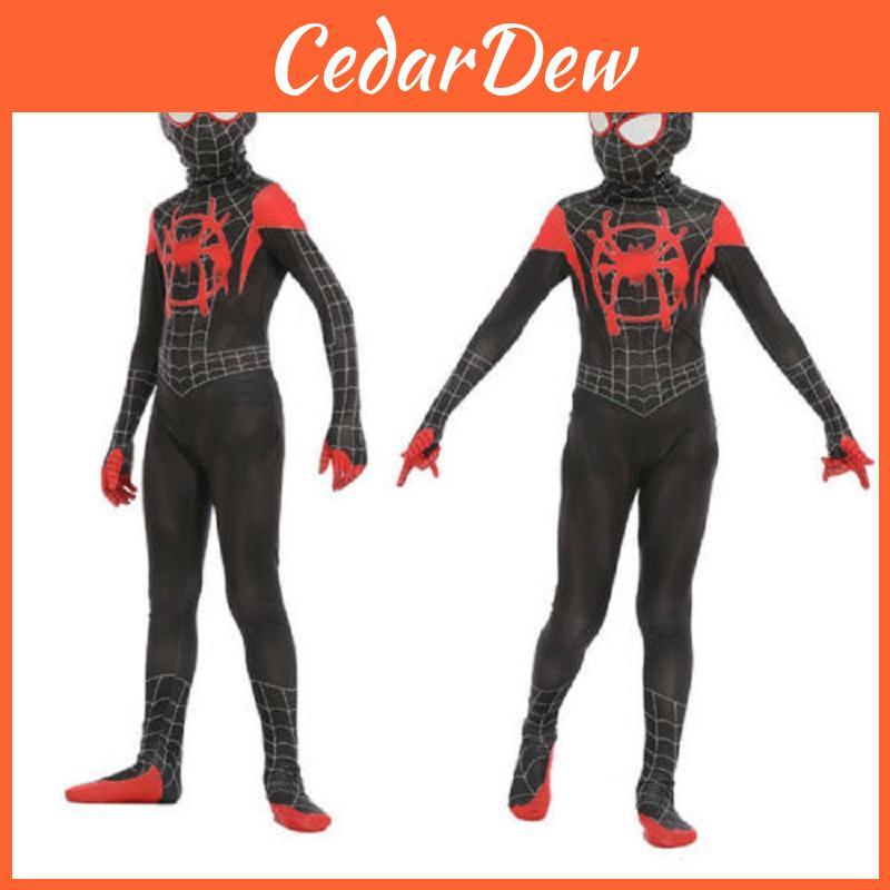 Spider Into The Spider-verse Lycra Spandex Kids Adult Costume With Exquisite Detail