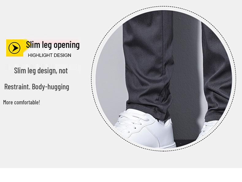 Chaolunbu Men's Slim Straight Business Casual Pants - Spring & Autumn Korean Style Trend