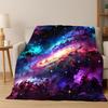 Univers Milchstraße Weltraum Sterne Galaxie Erde Flanelldecke Weiche Warme Überwurfdecke für Schlafzimmer Wohnzimmer Bett Reise Camping