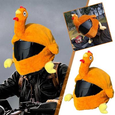 Funny Turkey Plush Motorcycle Helmet Cover Hallowmas Helmets Hat Creative Christmas Helmet Protective Case Motor Accessories