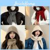 Gestricktes Mützen- und Schal-Set für Damen und Herren mit Ohrenschützer für den Winter, Freizeitkleidung