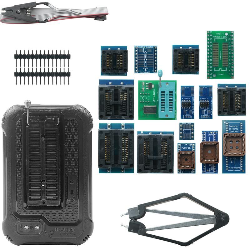 Original XGECU T48 (TL866-3G) Programmer Support 31000+ ICs for SPI/Nor/NAND Flash/EMMC BGA/TSOP/SOP/PLCC + 4/17/27pcs Adapters