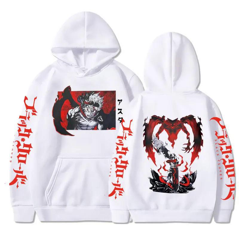 Black Clover Anime Clothes Asta Printed Hoodies