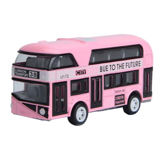 Simulation Alloy Car Model Mini Pull Back Bus Kids Children Educational Toy