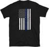 Honor Respect Police Law Enforcement Thin Blue Line Short Sleeve Unisex T Shirt