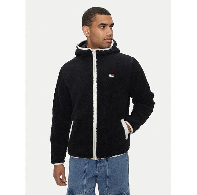 

Демисезонная куртка Tommy Jeans Teddy DM0DM19224, черная, стандартного кроя