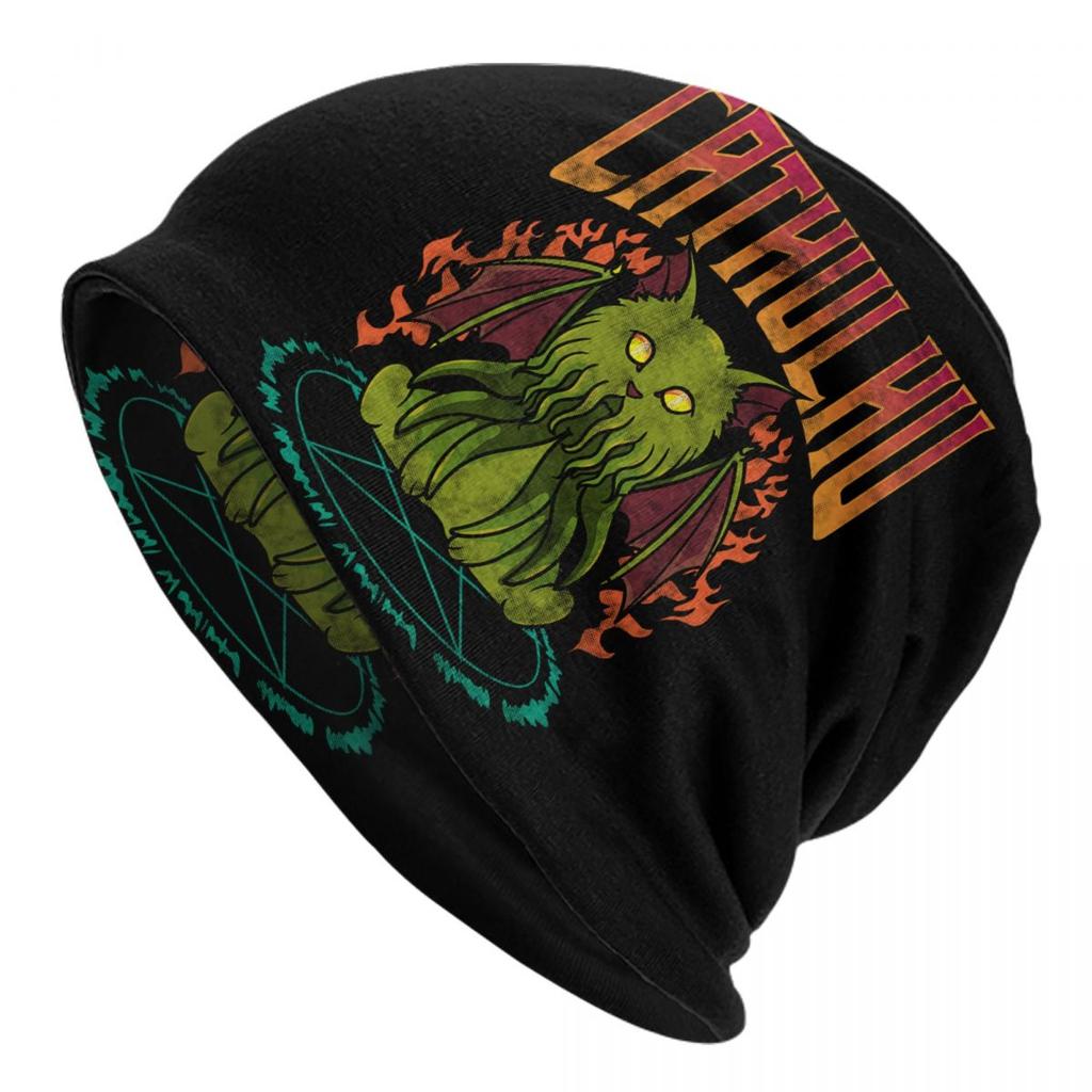 Cthulhu Mythos Lovecraft Skullies Beanies Caps Unisex Hip Hop Winter Warm Knitting Hat Adult Horror Movie Monster Bonnet Hats