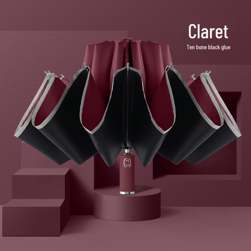 Fully Automatic 10-Rib UV Protection Reverse Folding Umbrella